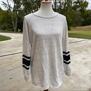 Peyton Jensen long sleeve grey size med